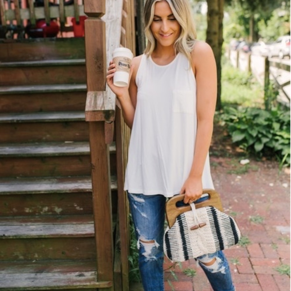 Soft Ivory Bamboo Tank Top